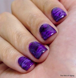 #31DC2014 - September 6: Violet Nails | The Rite of Aging…Early