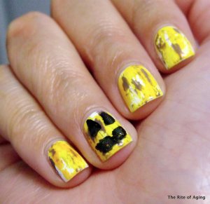 Halloween Nail Art - Pumpkin Faces