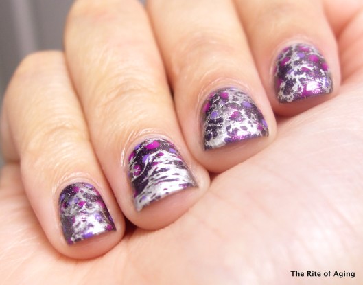 Waterspotting and Distressed Nail Art | The Rite of Aging