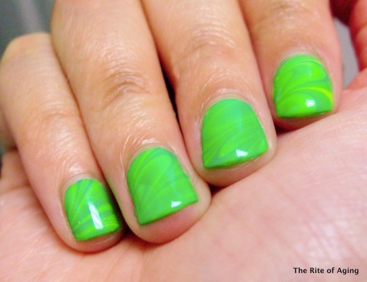 St. Patrick's Neon Watermarble | The Rite of Aging