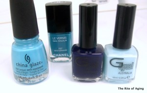 Blue Saran-Wrap Polishes | The Rite of Aging
