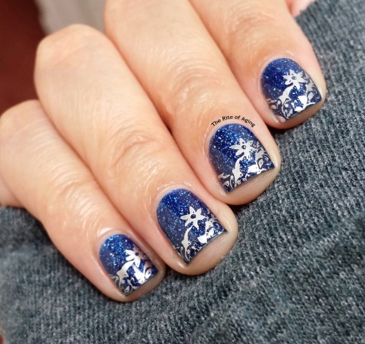 Floral Stamping Nail Art | The Rite of Aging