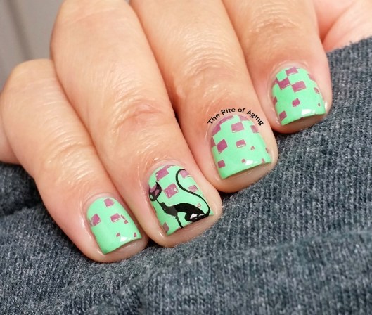 #OMD3NAILS - Cat Decal Nail Art | The Rite of Aging