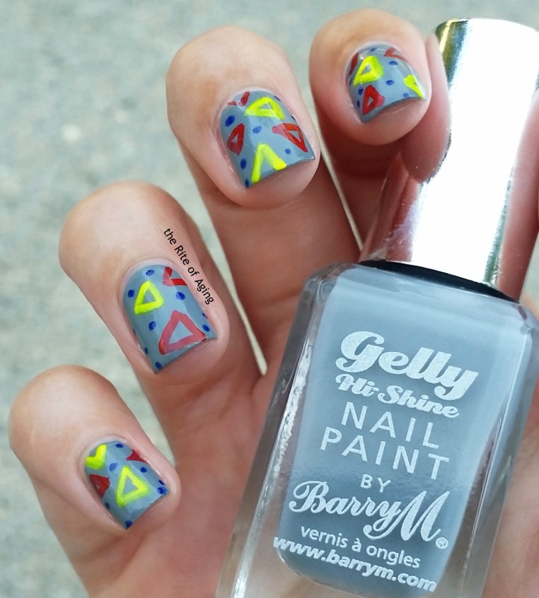 #31DC2015 - Freehand Geometric #nailart | The Rite of Aging