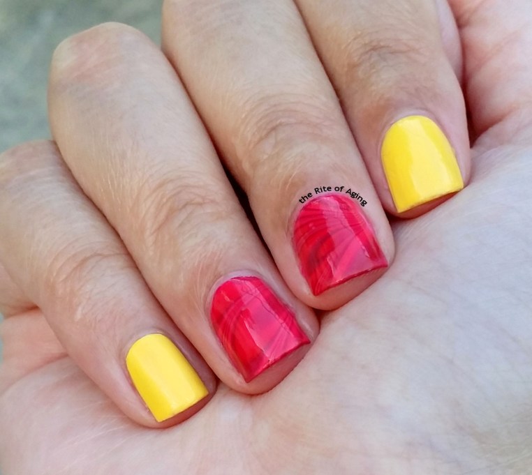 #31DC2015 - Watermarble Nail Art | The Rite of Aging