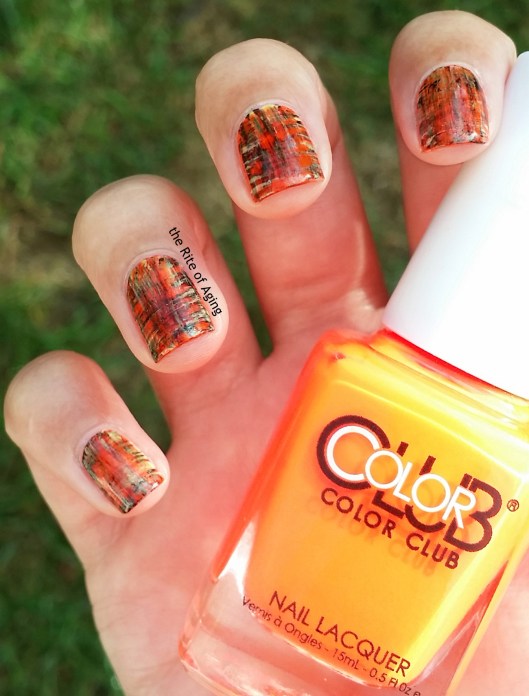 Halloween Dry Brush Nail Art | The Rite of Aging