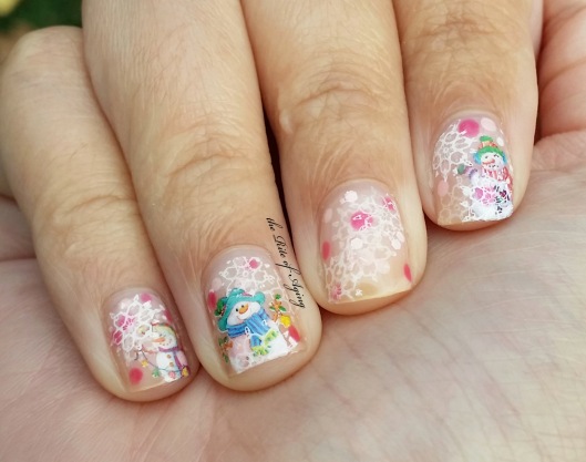 Pink Snow Globe Nail Art | The Rite of Aging