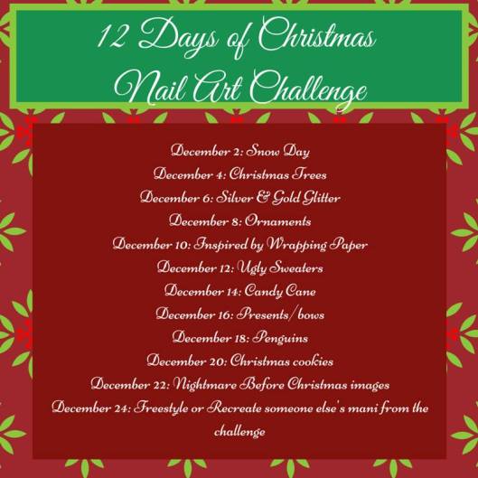 Challenge Your Nail Art - 12 Days of Christmas | The Rite of Aging