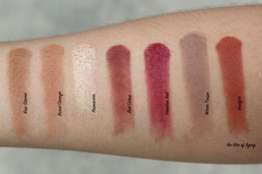 Anastasia of Beverly Hills Eye Shadow Palette Review - Swatches Second Row