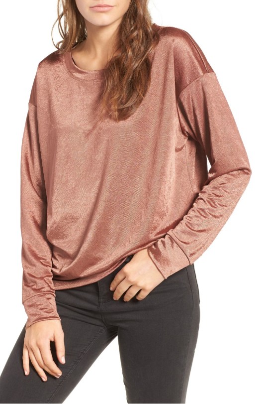 the Rite of Aging...Early's Best of Nordstrom Half Yearly Sale: SOCIALITE Metallic Pullover