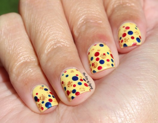 Wonder Woman Movie Inspired Nail Art -- Costume Colors