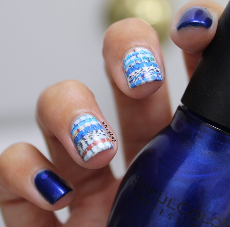 31 Day Global Nail Art Challenge (September 2017 - #31DC2017) Blue Water Decal Nail Art - ft. Born Pretty Store