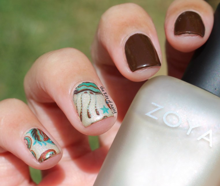 31 Day Nail Art Challenge (September 2017-#31DC2017) Inspired by the Color...Brown Water Decal Nail Art ft. Born Pretty Store