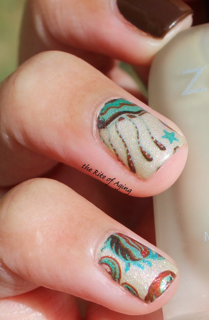 31 Day Nail Art Challenge (September 2017-#31DC2017) Inspired by the Color...Brown Water Decal Nail Art ft. Born Pretty Store