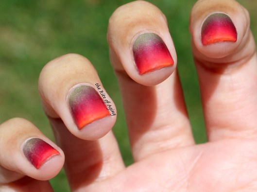 31 Day Nail Art Challenge (September 2017 - #31DC2017) Neon Tipped Gradient Nail Art