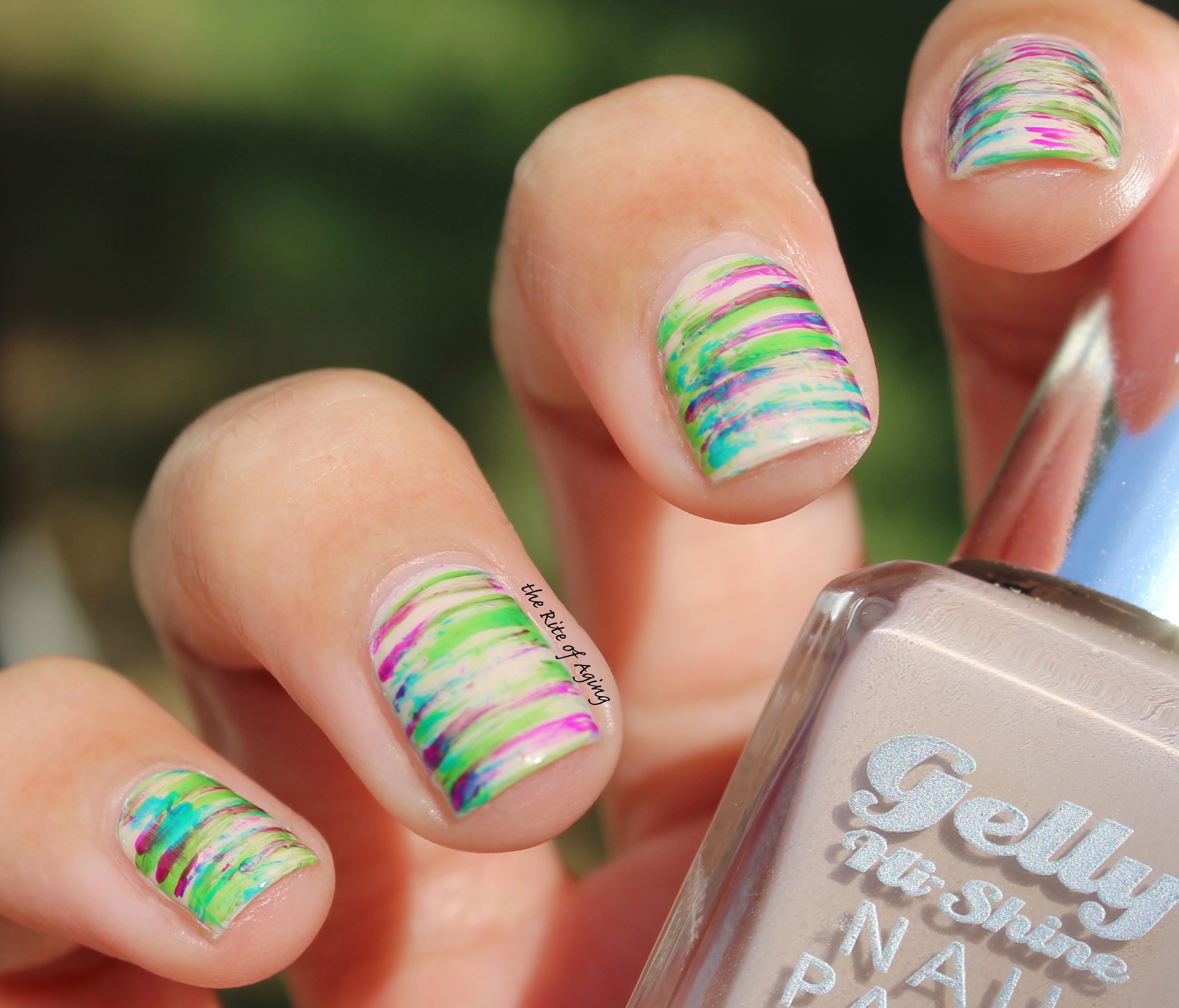 31 Day Nail Art Challenge (September 2017-#31DC2017) Pillow Pattern Inspired Dry Brush Nail Art