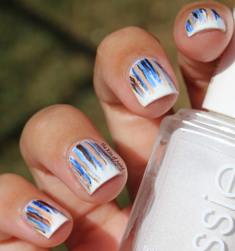 31 Day Nail Art Challenge (September 2017-#31DC2017) Missoni Shawl-Inspired Waterfall Nail Art