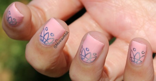 Simple and Elegant Bridal Nails featuring MoYou London Shanti Stamping Plates