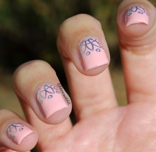 Simple and Elegant Bridal Nails featuring MoYou London Shanti Stamping Plates