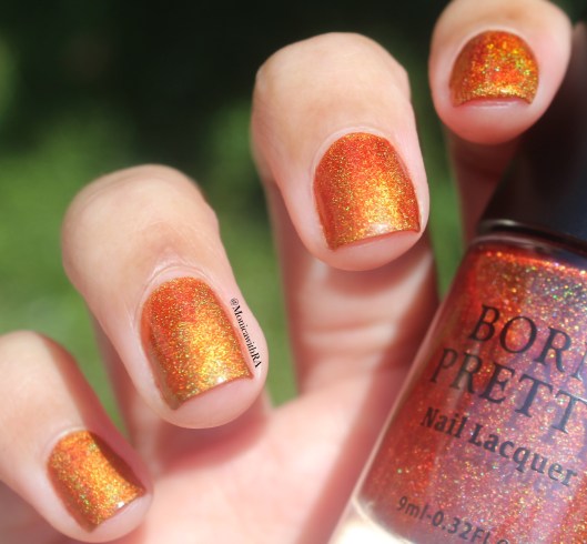 Born Pretty Store Holographic Nail Polish: Pumpkin Carriage Review