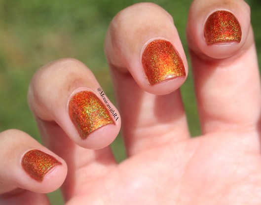 Born Pretty Store Holographic Nail Polish: Pumpkin Carriage Review