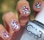 Red and White Dotticure Nail Art ft. Color Club, Essie and Sephora by OPI
