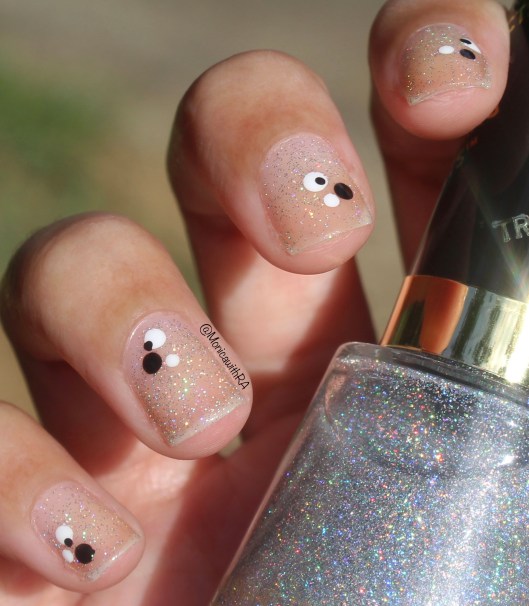 31 Day Nail Art Challenge 2018 (#31DC2018) Black and White Dotticure ft. Revlon, Essie and Wet n Wild nail polishes