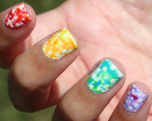 #31DC2018 - 31 Day Nail Art Challenge 2018 Rainbow Splatter Nails ft. Essie Polish