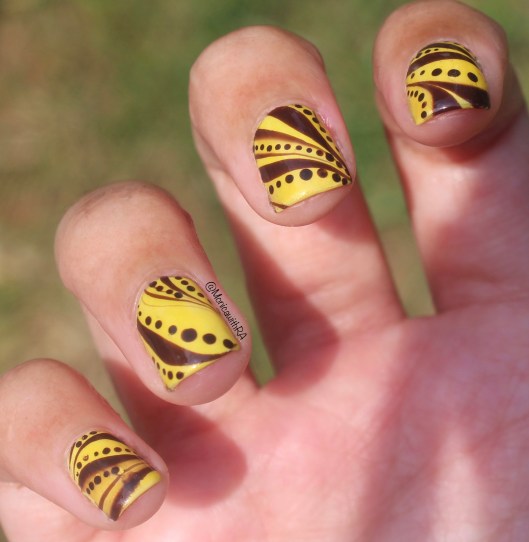 31 Day Nail Art Challenge (#31DC2018) Watermarble and Dotticure Nail Art ft. Zoya and OPI Polishes